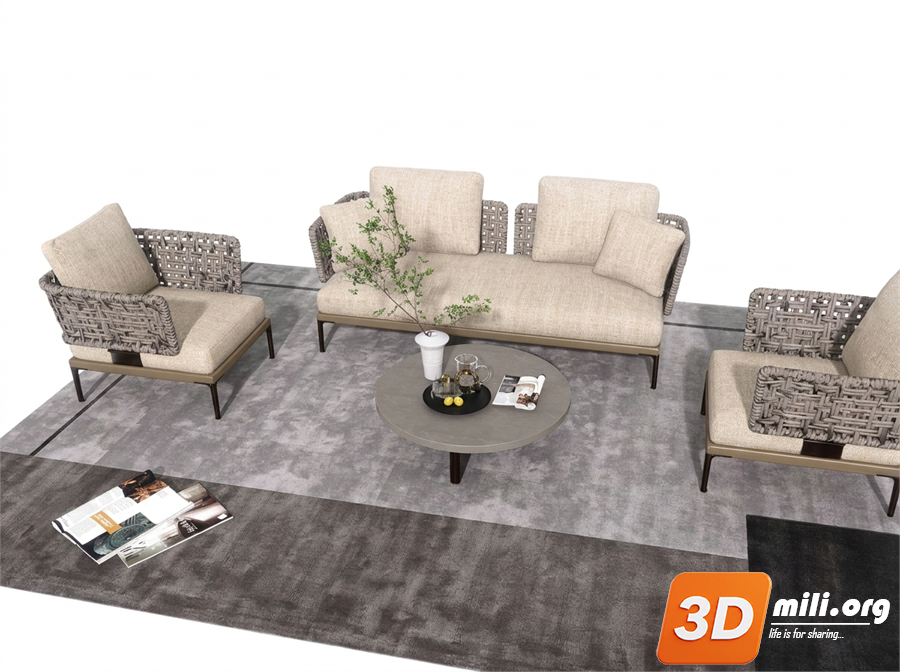 Outdoor Sofa Skp Files